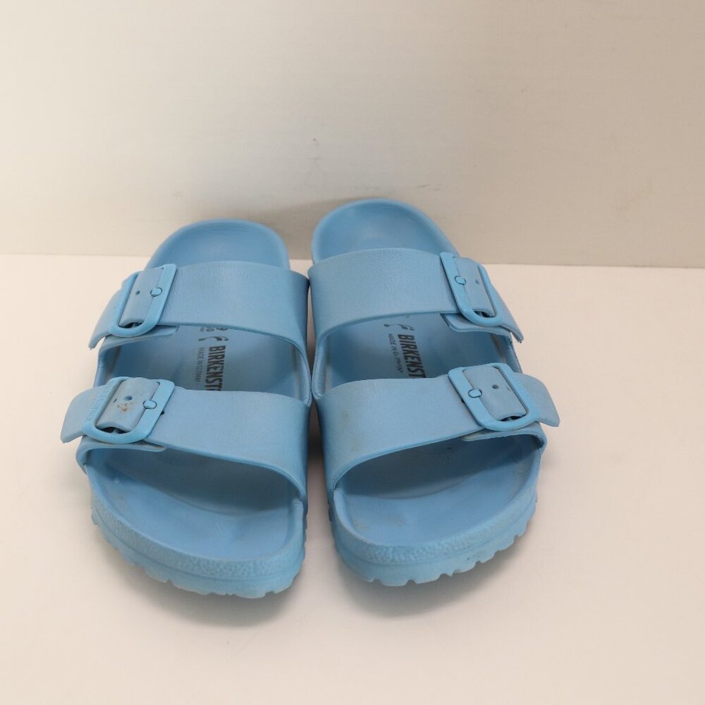 Birkenstock Women's Hard Rubber Light Blue Clogs Size Eur 39 Made‎ in Germany